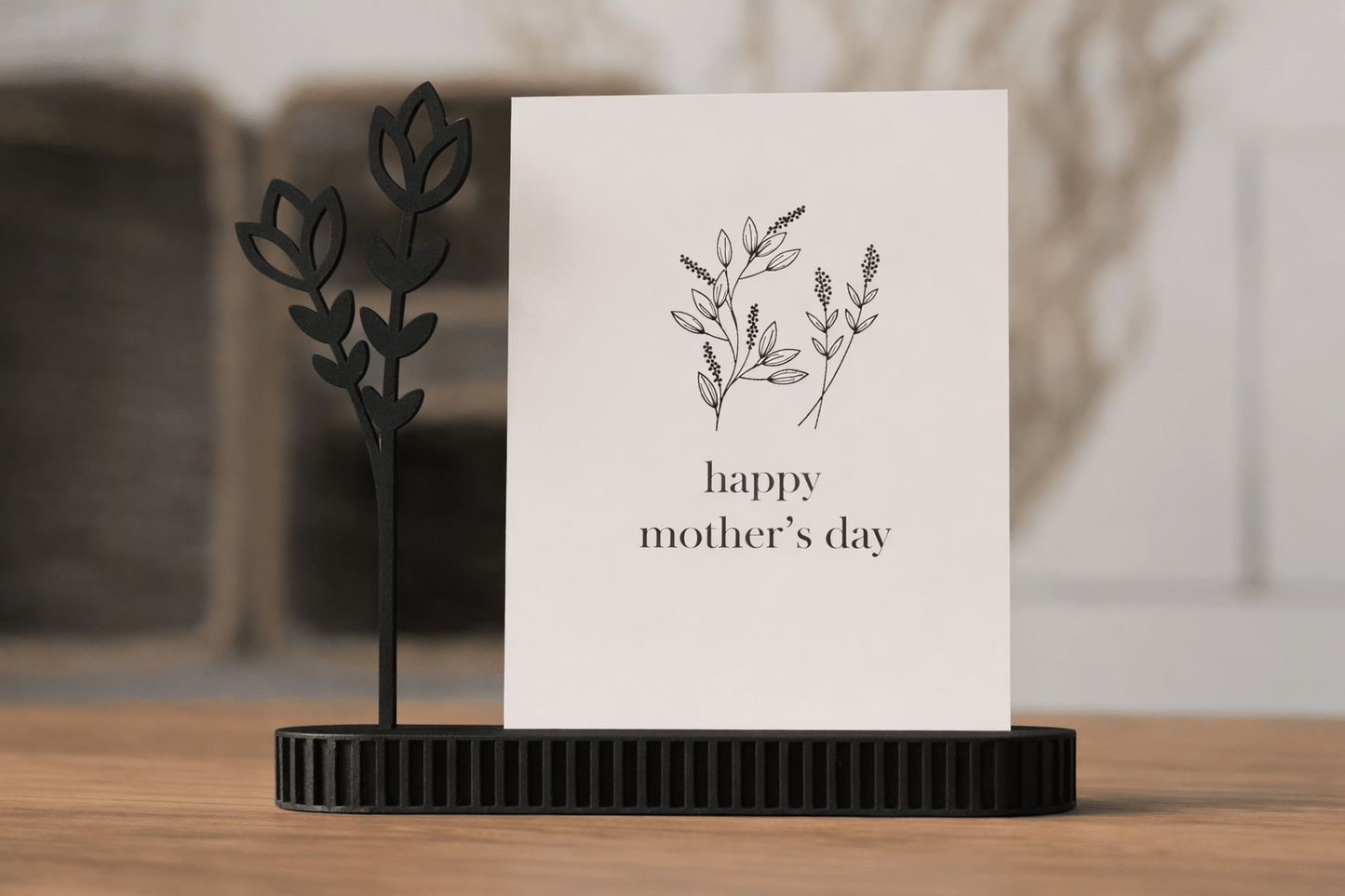 Support photo & cartes – Élégance Japandi pour souvenirs précieux - DECO ET DESIGN 3D