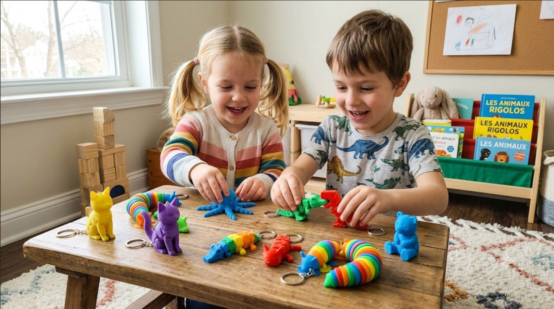 Porte-clés articulés 3D : le phénomène qui conquiert petits et grands