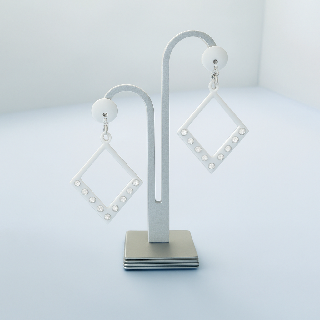 Boucles d'oreilles Astra couleur ivoire – Decoetdesign3D