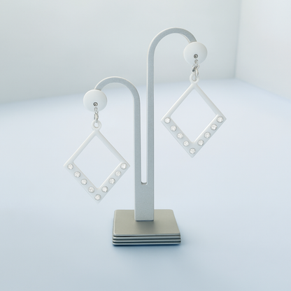 Boucles d'oreilles Astra couleur ivoire – Decoetdesign3D