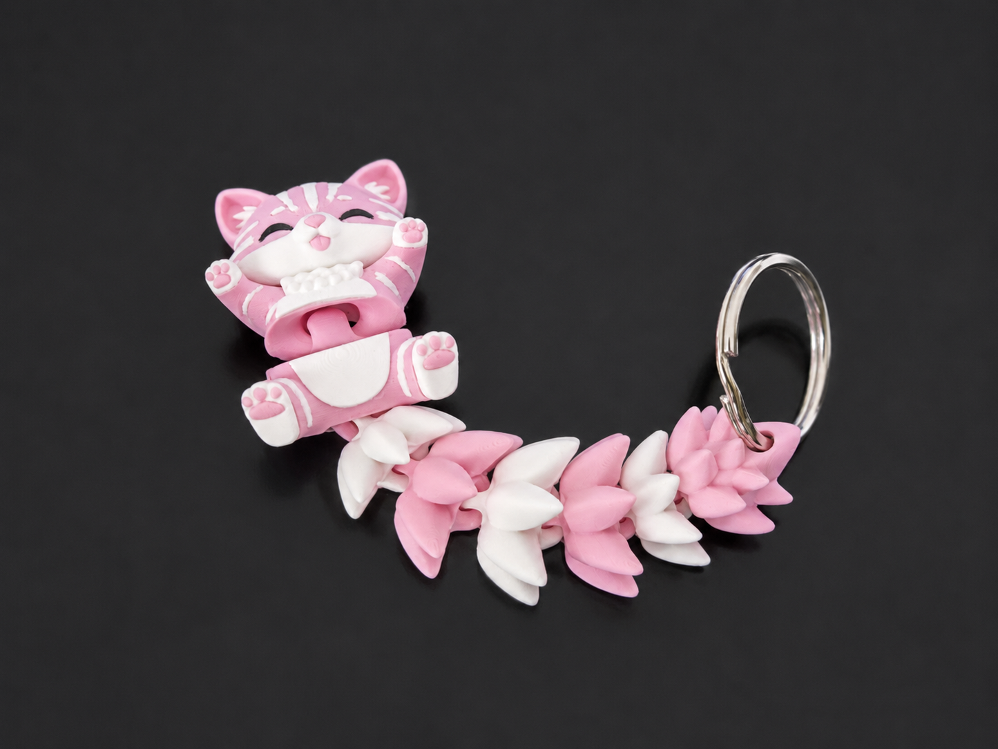 Porte Clés Articulés Imprimés 3D Anti Stress Personnalisé