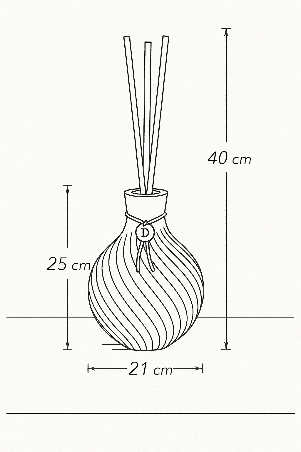 Tube En Verre Élégant Pour Diffuseur De Parfum by deco&design3D