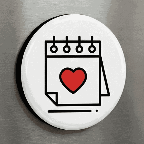 💕 Aimant décoratif – Collection Saint - Valentin - DECO ET DESIGN 3D