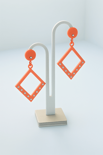 Boucles d'oreilles Astra légères – détail du bijou – Decoetdesign3D