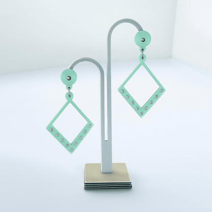 Boucles d'oreilles Astra artisanales – vue du modèle – Decoetdesign3D