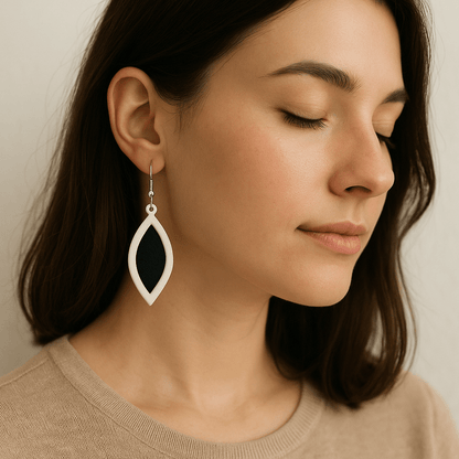 Boucles d'oreilles Élégance Bicolore - DECO ET DESIGN 3D