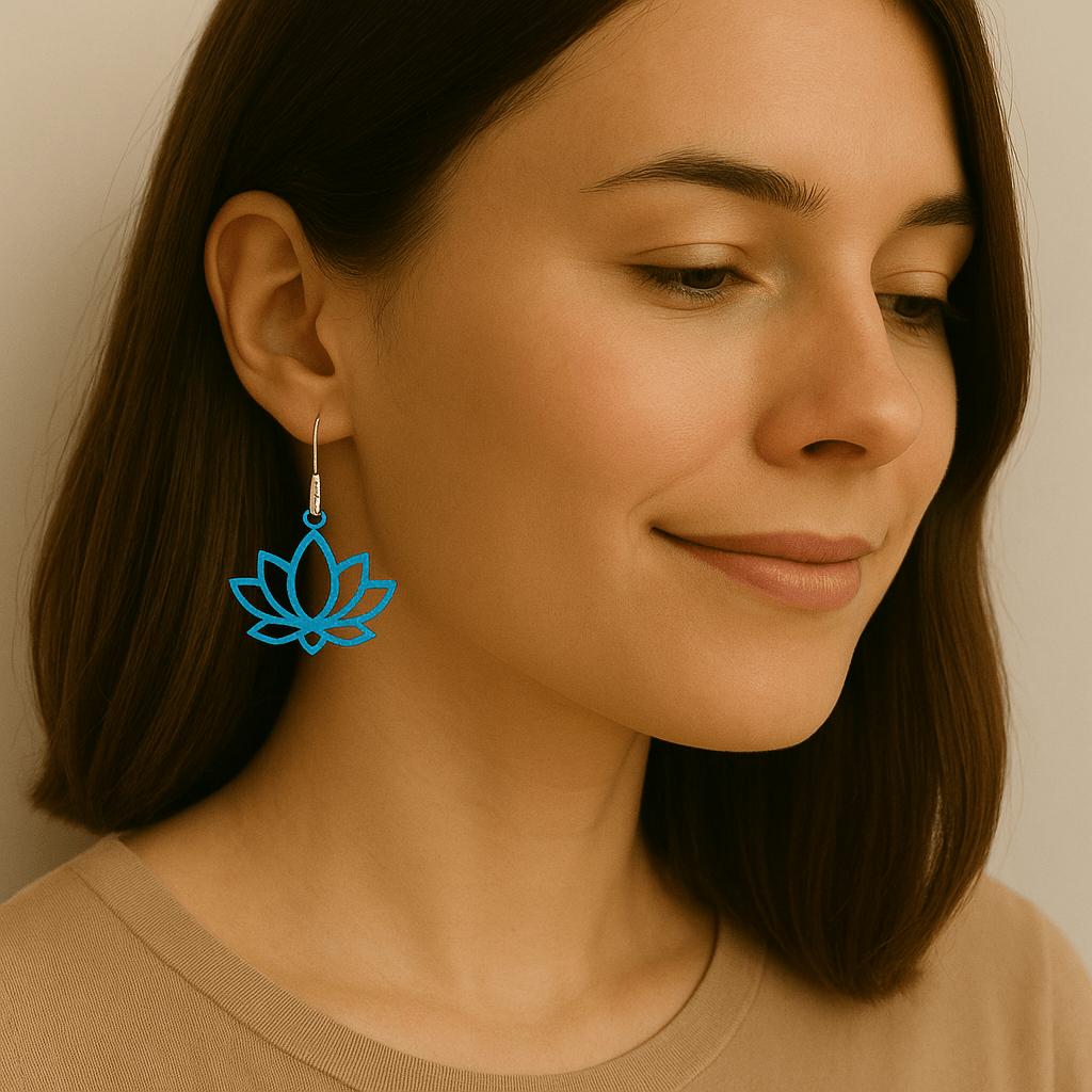 Boucles d'oreilles Lotus - DECO ET DESIGN 3D