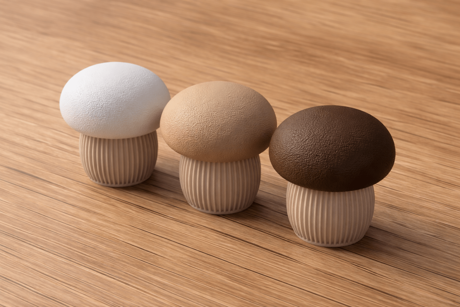 Champignon Décoratif Japandi Élégance Organique Pour Intérieur Moderne - DECO ET DESIGN 3D