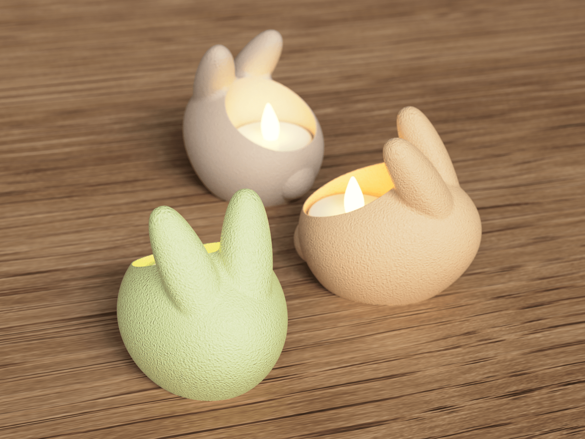 Lapin – Support Bougie LED - DECO ET DESIGN 3D
