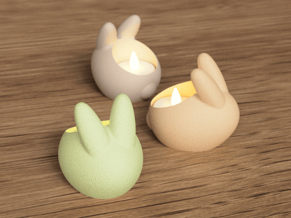 Lapin – Support Bougie LED - DECO ET DESIGN 3D