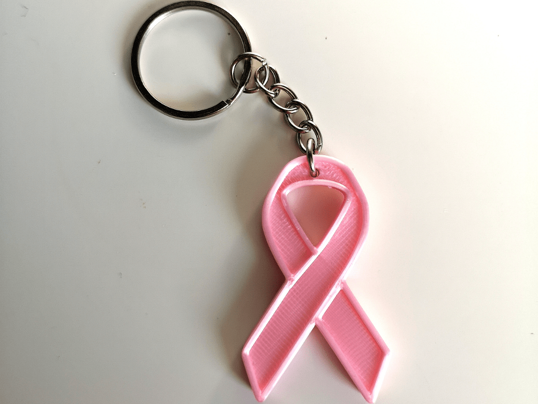 Porte clefs Ruban solidaire - DECO ET DESIGN 3D