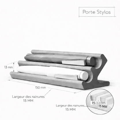 Porte - stylos design – Support double - DECO ET DESIGN 3D
