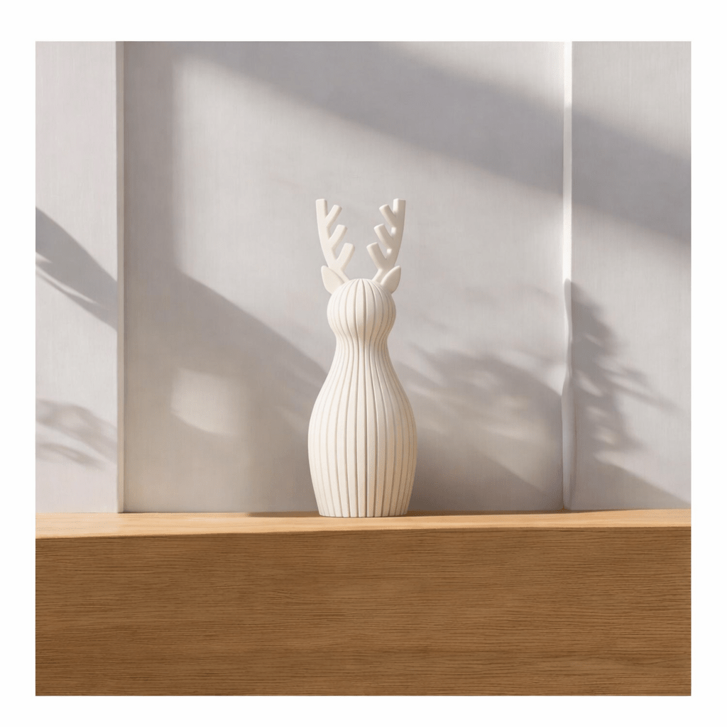 Renne De Noël Japandi 3D Modern - DECO ET DESIGN 3D