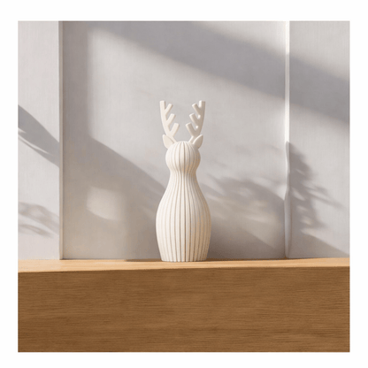 Renne De Noël Japandi 3D Modern - DECO ET DESIGN 3D