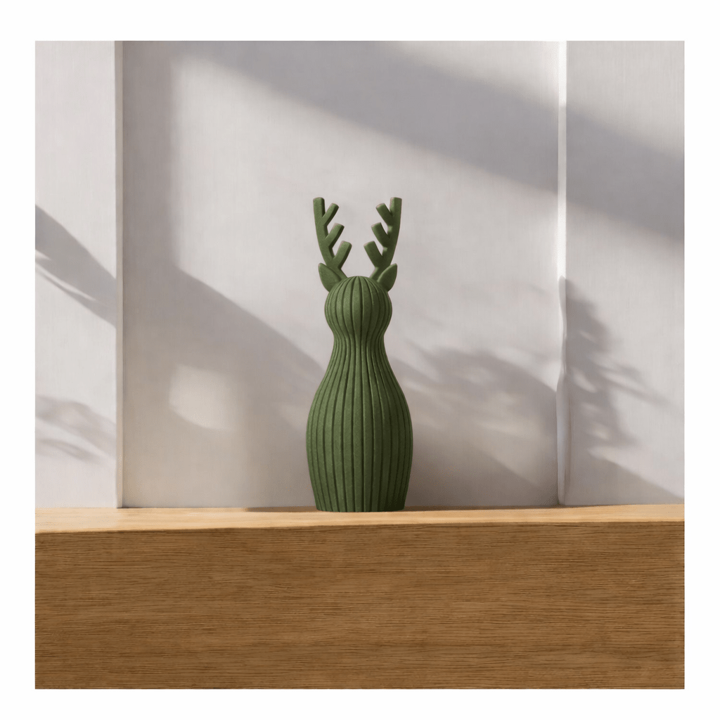 Renne De Noël Japandi 3D Modern - DECO ET DESIGN 3D