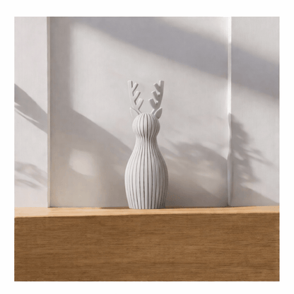 Renne De Noël Japandi 3D Modern - DECO ET DESIGN 3D