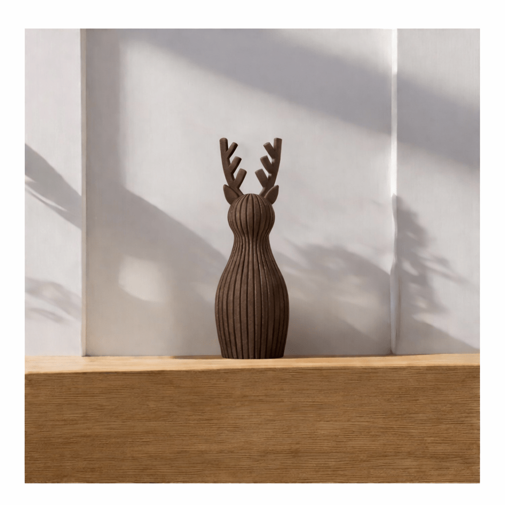 Renne De Noël Japandi 3D Modern - DECO ET DESIGN 3D