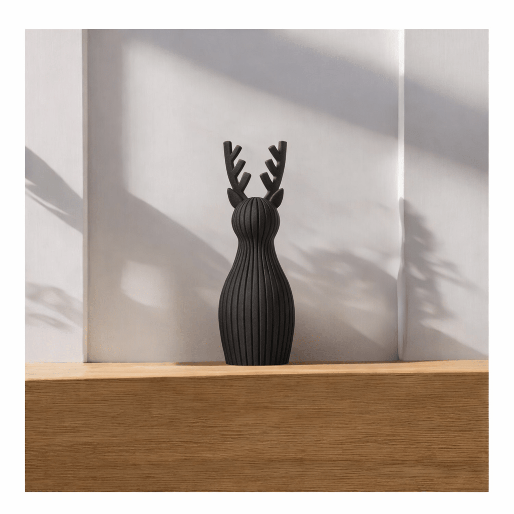 Renne De Noël Japandi 3D Modern - DECO ET DESIGN 3D